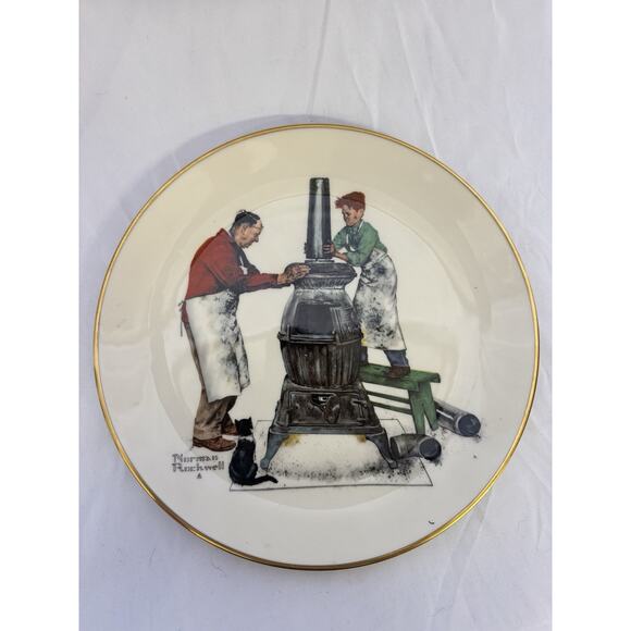 norman rockwell Collectors large plate - Picture 10 of 12